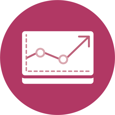 maroon data icon